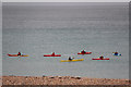 TQ3103 : Canoeists, Brighton, East Sussex by Christine Matthews