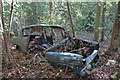 TQ8061 : Abandoned Ford Anglia, Bredhurst Hurst by Chris Whippet