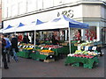 TL0449 : Market Stall on Midland Road by M J Richardson