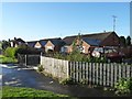 TA0184 : Six bungalows on Stoney Haggs Road by Christine Johnstone