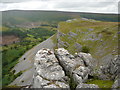 SJ2246 : Limestone crags on the western edge of Eglwseg Mountain by Colin Park