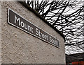 J3573 : Mount Street South sign, Belfast by Albert Bridge