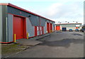 ST1086 : Units in the SE corner of Riverside Industrial Park, Treforest by Jaggery