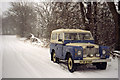 SD4896 : Snow covered lane near Ratherheath by Peter Bond