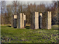 SD7705 : Ulrich Ruckriem Sculpture, Outwood Country Park by David Dixon