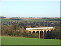 TQ5365 : Train on Eynsford Viaduct by Malc McDonald