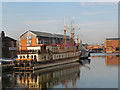 SO8218 : Oliver Cromwell Paddle Wheeler in Gloucester Docks by David Dixon