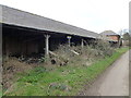 TF4300 : Cart shed at Stag's Holt Farm, Coldham Bank by Richard Humphrey