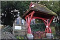 SS9121 : Oakford : Lychgate - Entrance to St Peter's Church by Lewis Clarke