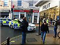 SD9927 : Police vehicles at Bridge Gate, Hebden Bridge by Phil Champion