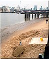 TQ3180 : Sand Sculptures on the South Bank by Des Blenkinsopp