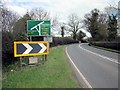 SJ5554 : The A534 (Wrexham Road) at Ridley by Jeff Buck