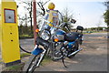 SP0968 : Old petrol pump - A435 slip road to Ullenhall Lane by John Davies