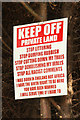 SK7898 : Keep Off ! by Richard Croft