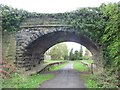 NZ1556 : Overbridge and platforms, Lintz Green station by Christine Johnstone