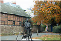 SO5139 : Sir Edward Elgar Statue Hereford by Roy Hughes