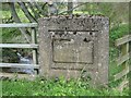 NU0335 : Inscription on Holburn Mill Bridge by Graham Robson