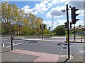 NZ2667 : Toucan crossing on Benton Road by Oliver Dixon