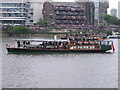 TQ2777 : Diamond Jubilee Pageant - Thames steamboat "Streatley" by David Hawgood