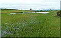 SN9826 : Boggy ground and a small lake, Mynydd Illtyd Common by Jaggery