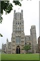 TL5480 : Ely Cathedral west end by J.Hannan-Briggs