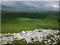 SD8067 : Limestone outcrops on Smearsett Scar by Karl and Ali