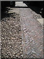 SP2864 : Paving, Lord Leycester Hospital forecourt by Robin Stott