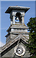 NR7656 : The clock and belfry at the Old Hall, Clachan Village by Walter Baxter