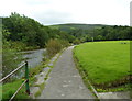 SN9667 : Riverside walk, Cwmdauddwr  by Jaggery