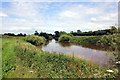 SJ4153 : The River Dee/Afon Dyfrdwy near Holt by Jeff Buck