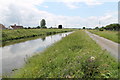 SK8874 : Fossdyke Navigation Canal from West Bank by J.Hannan-Briggs