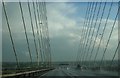 TQ5675 : Dartford Crossing: dropping down from the Queen Elizabeth II bridge by Helena Hilton