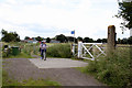 SK8471 : Former level crossing near Carr Farm  by Alan Murray-Rust