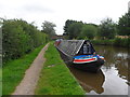 SJ9381 : Working Narrow Boat Hadar moored at Fourlane Ends by Keith Lodge