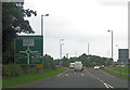 NS2842 : A78 roundabout from A738 by John Firth