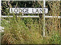 TM3679 : Lodge Lane sign by Geographer