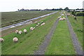 SD4452 : Embankment and track to Bank End Farm by Dave Dunford