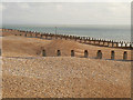 TV6197 : Groynes, Eastbourne Beach by David Dixon