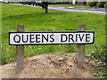 TM3876 : Queens Drive sign by Geographer