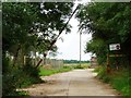 SP9396 : Entrance to Spanhoe Airfield by Christine Johnstone