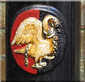 SU8586 : Swan emblem on Marlow lamp post by David Hawgood