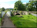 ST2997 : Cwmbran : two Chapel Lane river bridges viewed from the east by Jaggery