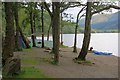 NN5811 : Fly Camping at Loch Lubnaig by Mick Garratt