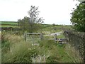 SE0122 : Gate and stile on Bower Slack Road by Humphrey Bolton