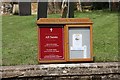 SP6271 : All Saints, West Haddon - Noticeboard by John Salmon