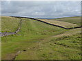 SK1381 : Limestone grassland above Cave Dale by Andrew Hill