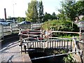 SO8276 : Footbridge at the tail of Kidderminster Lock by Christine Johnstone