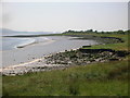 SS5497 : Eroding shoreline at Morfa Bacas by Simon Mortimer