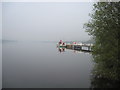 NY4624 : Early  morning  mist  on  Ullswater.  Pooley  Bridge  ferry  landing by Martin Dawes