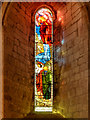 NY5563 : Lanercost Priory Church, Stained Glass Window by David Dixon